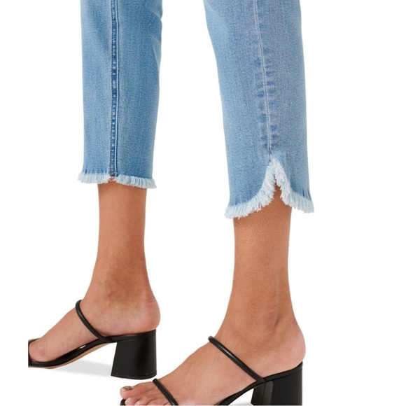 Jen7 7 for All Mankind Women's Jeans Ankle Skinny Size 12 Frayed Tulip Hem - Picture 3 of 15